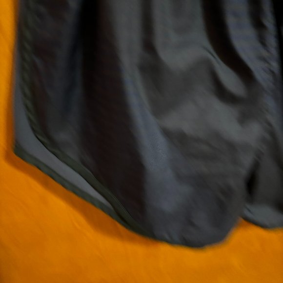 Nike Dri-Fit Athletic Running Shorts Black with Dark Blue Stripes Size Medium - Picture 8 of 12